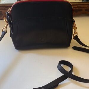 Dooney & Bourke Black and Red Crossbody Bag